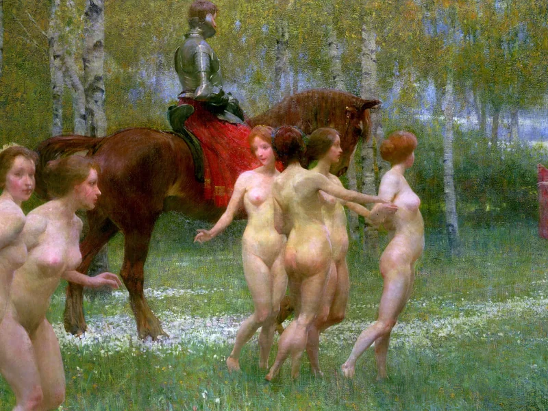 1874-Richard Mauch - Il sogno del cavaliere (1902)